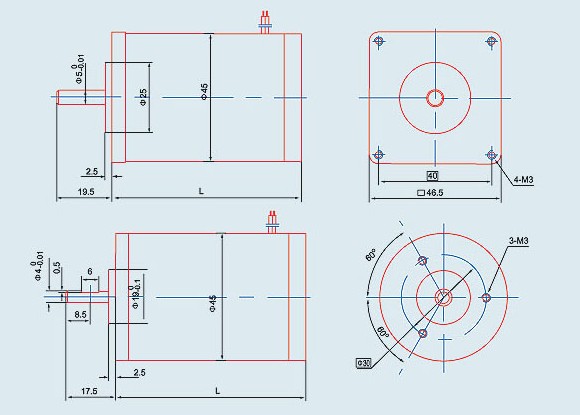 45 ZYT Outline Drawing