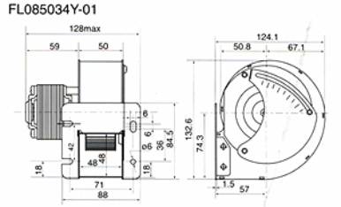 FL085034Y-01 Dimensions and Airflow