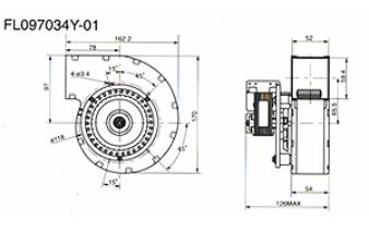 FL097034Y-01 Dimensions and Airflow