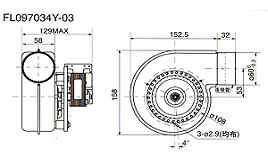 FL097034Y-03 Dimensions and Airflow