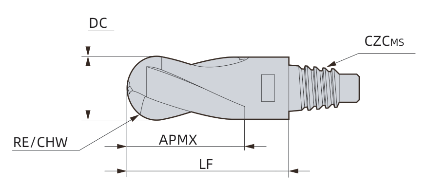 PBU-E head dimension drawing