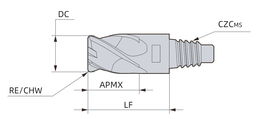 PRU-E head dimension drawing